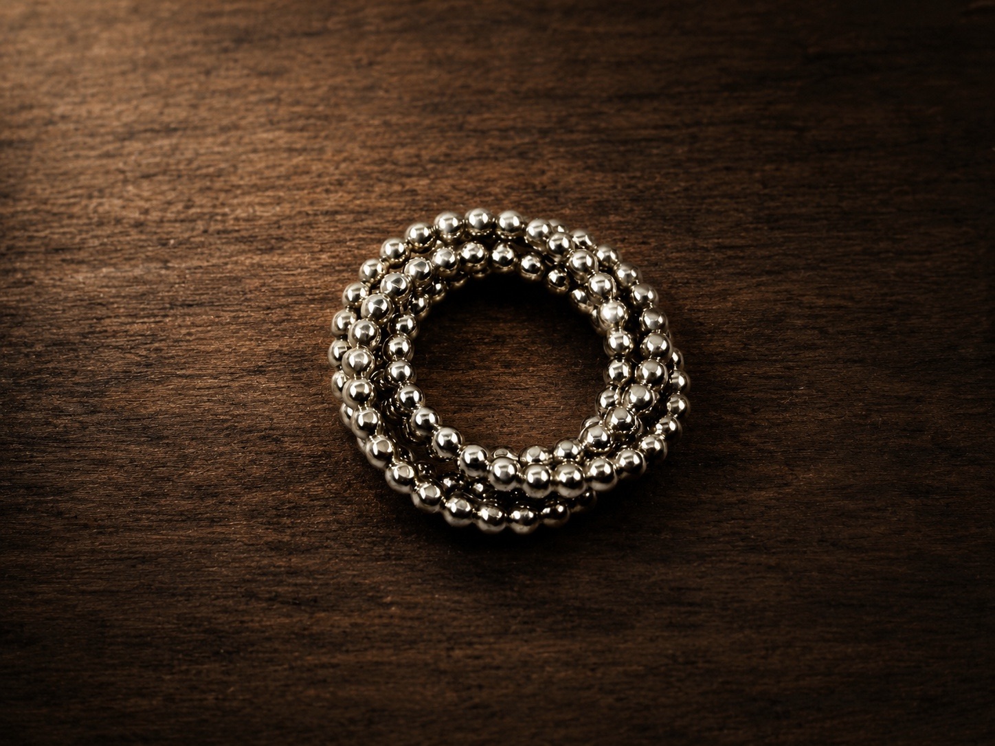 Detailansicht eines handgefertigten Rings